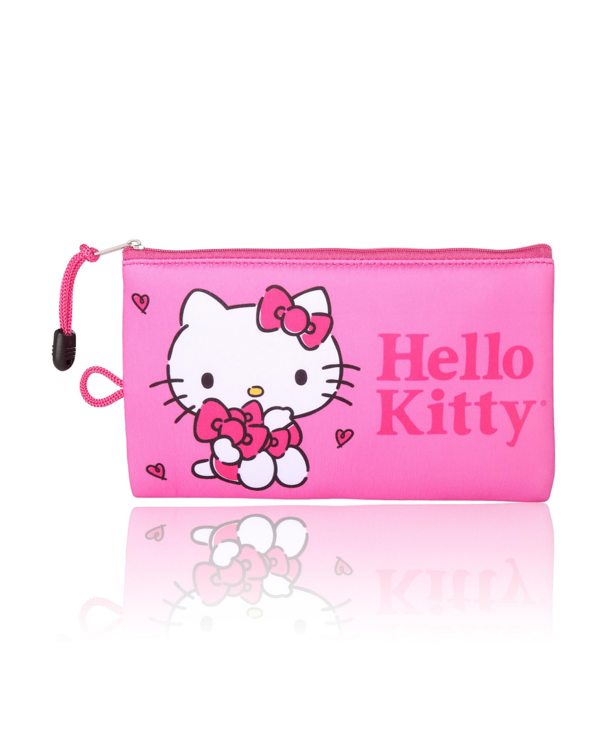 Pink Travel Case - Cute Storage Pouch - Pink, red, white, black