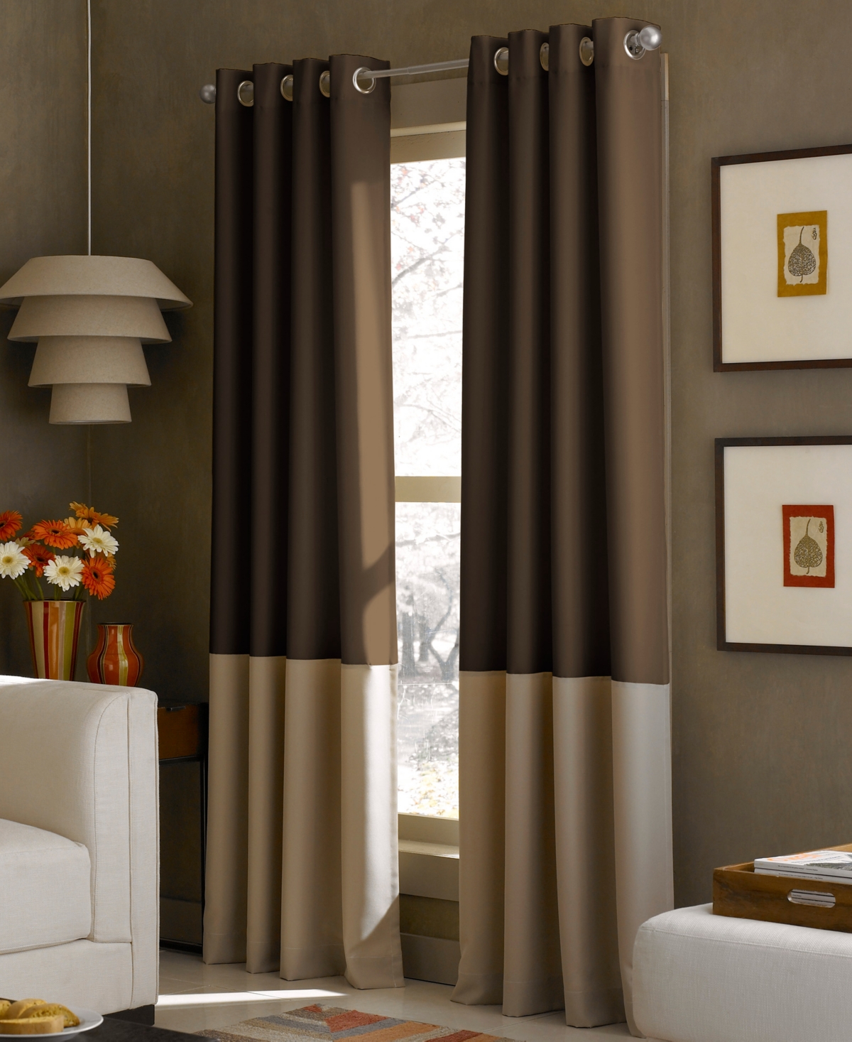 Kendall 52" x 108" Panel - Chocolate