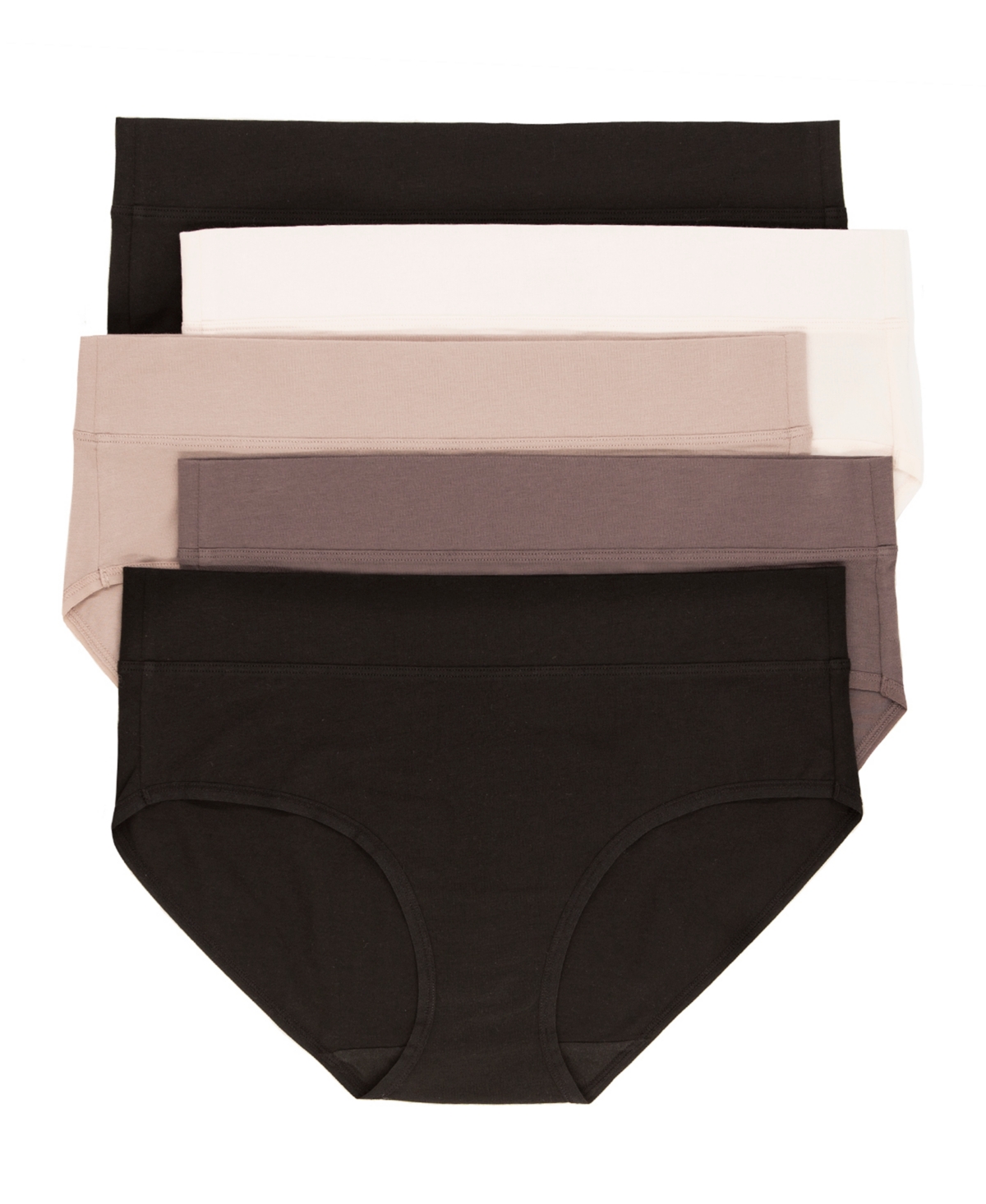 Women's 5-Pack Pima Cotton Hipster Panty - Black