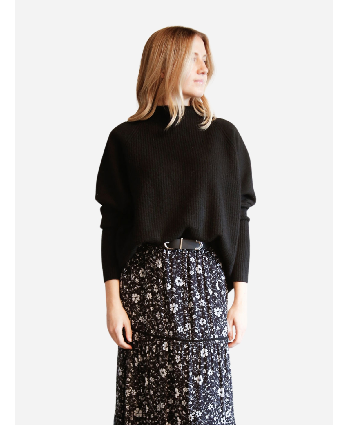 Women's Harriet Slouchy Sweater - Black