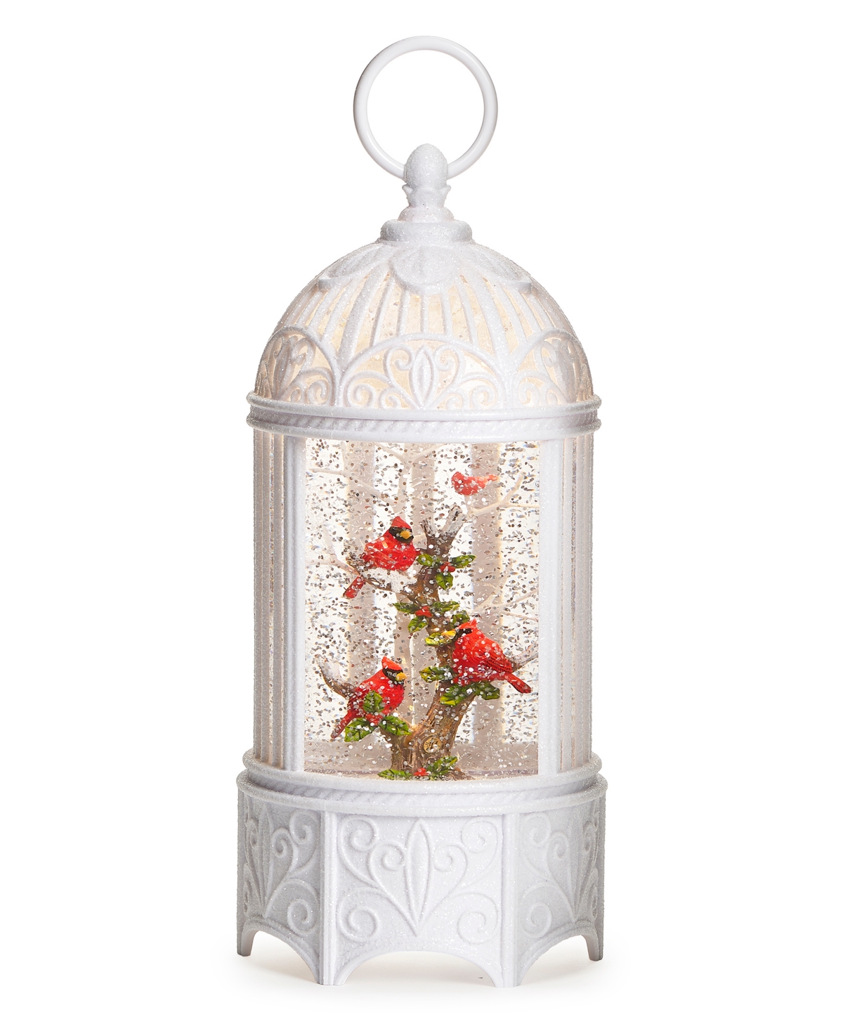 10.2" H Light Emitting Diode (Led) Swirl Birdcage Xmas - Multi Color