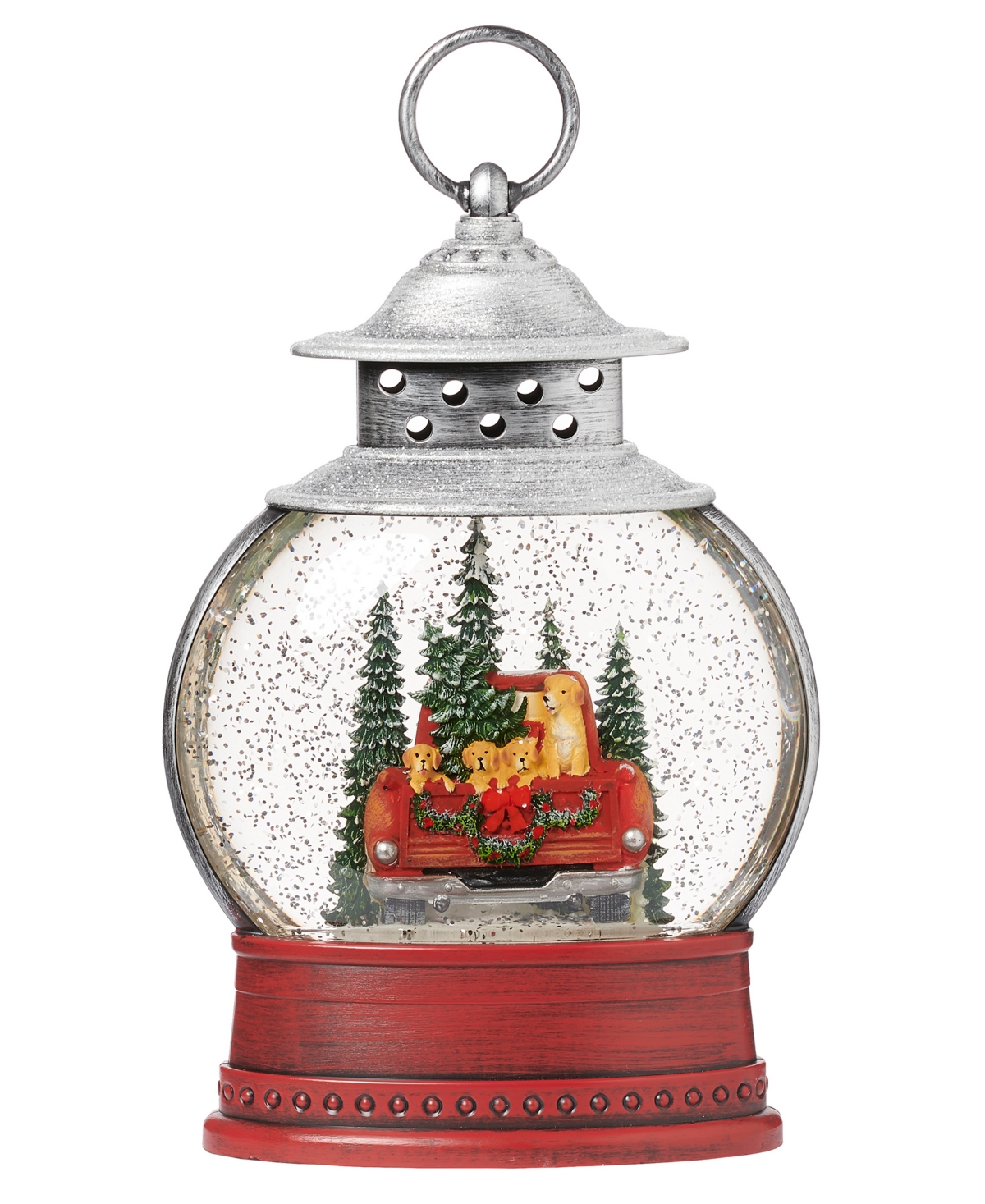 10" H Light Emitting Diode (Led) Swirl Lantern Dogs in Truck Bus - Multi Color