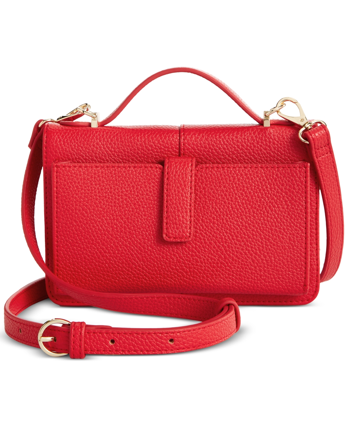 Lindzz Solid Wallet on a String, Created for Macy's - Fiery Red