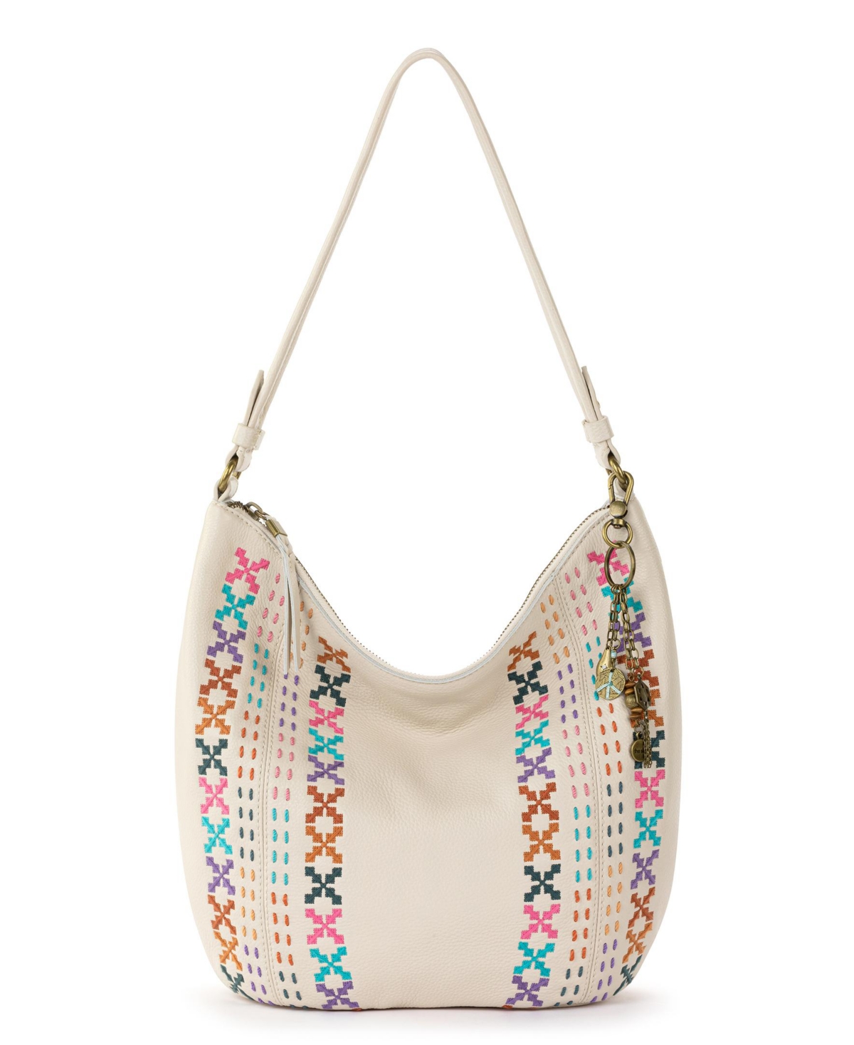 THE SAK WOMEN'S SEQUOIA LEATHER MEDIUM HOBO BAG 