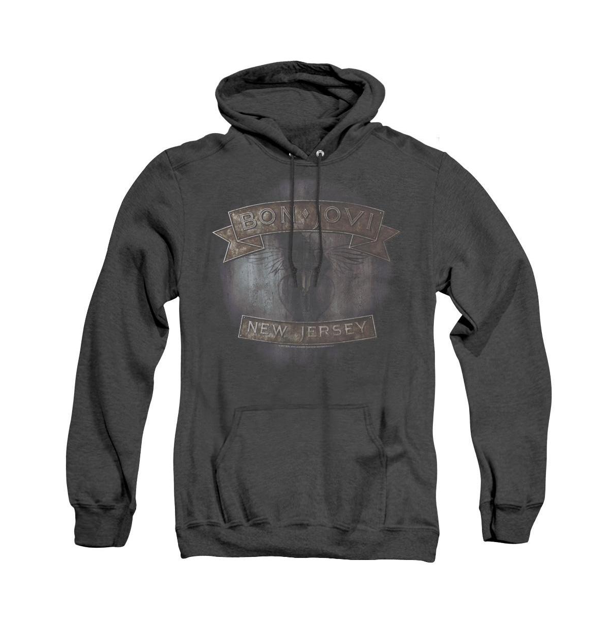 Mens New Jersey Adult Heather Hoodie - Black