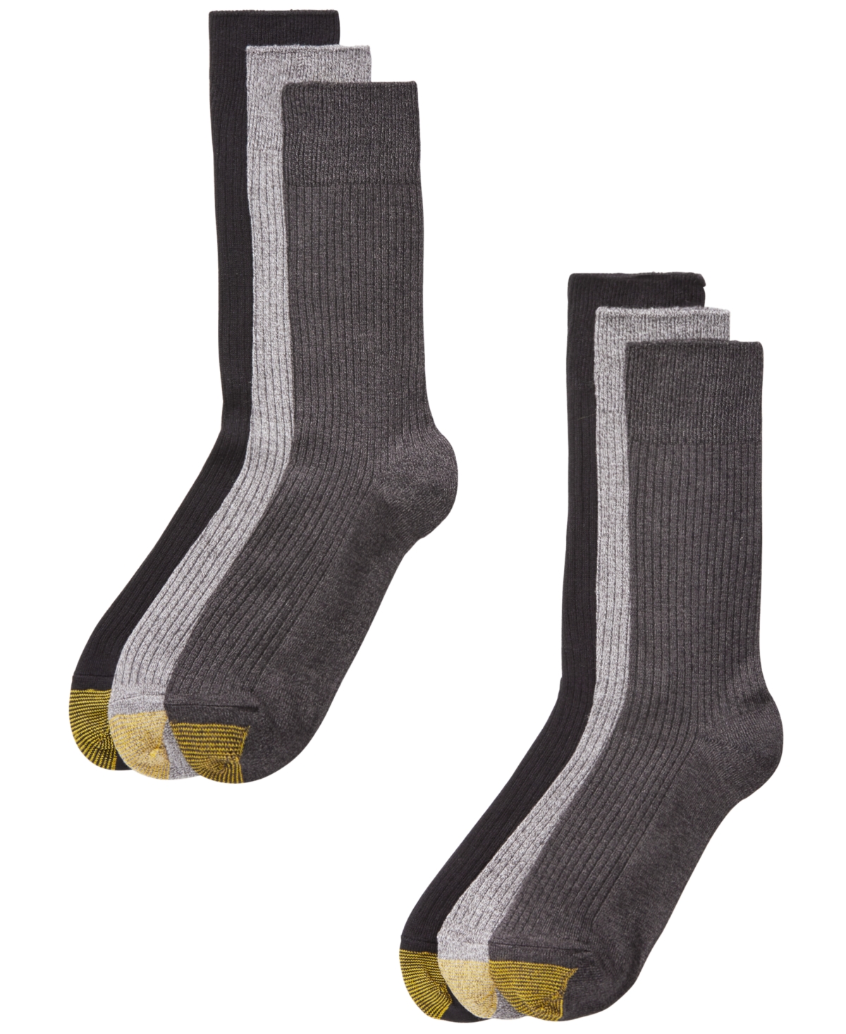 Men's 6-Pack Casual Stanton Socks - Khaki