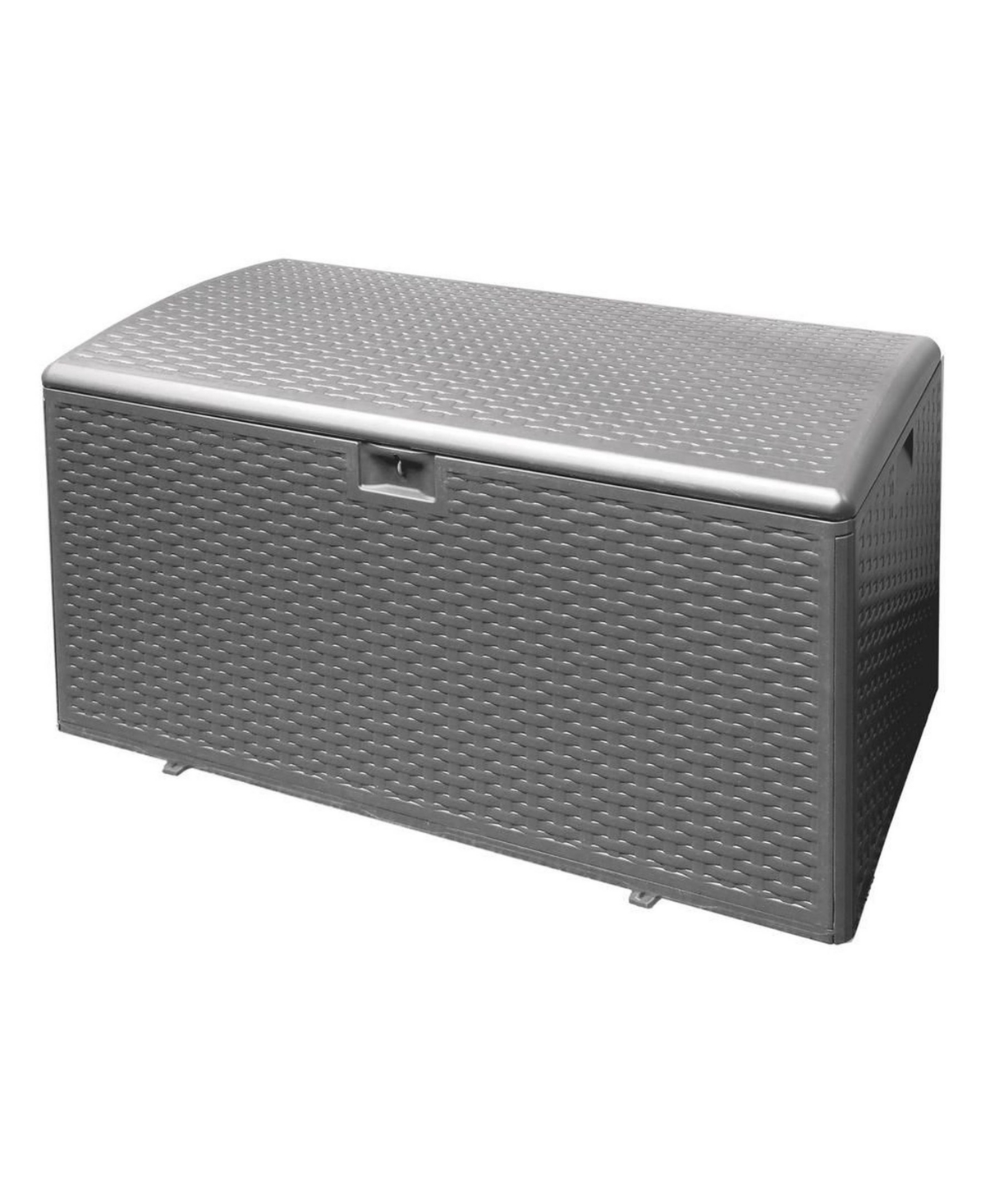 99-Gallon Resin Outdoor Storage Deck Box, Driftwood - Gray