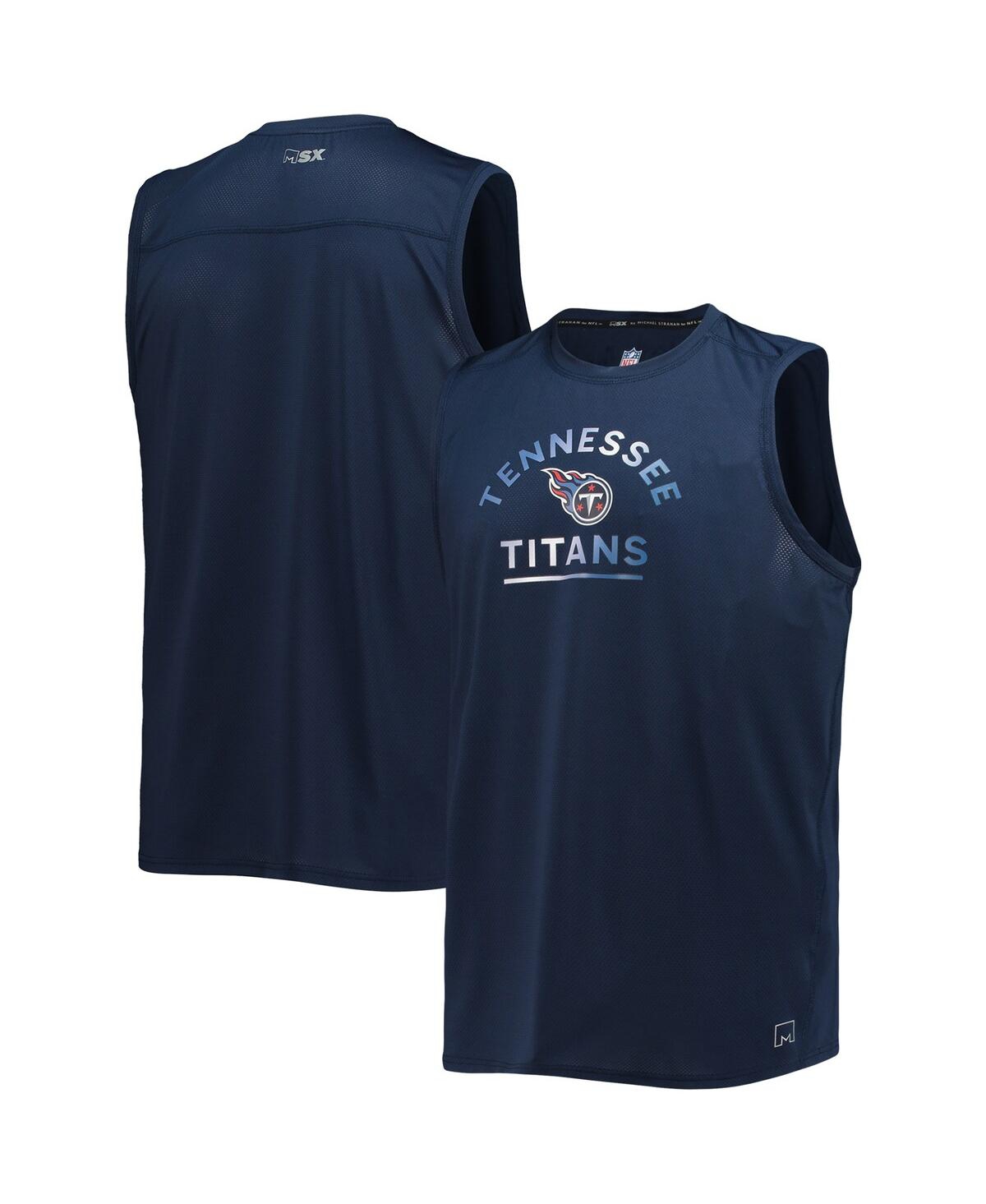 Men's Msx by Michael Strahan Navy Tennessee Titans Rebound Tank Top - Navy