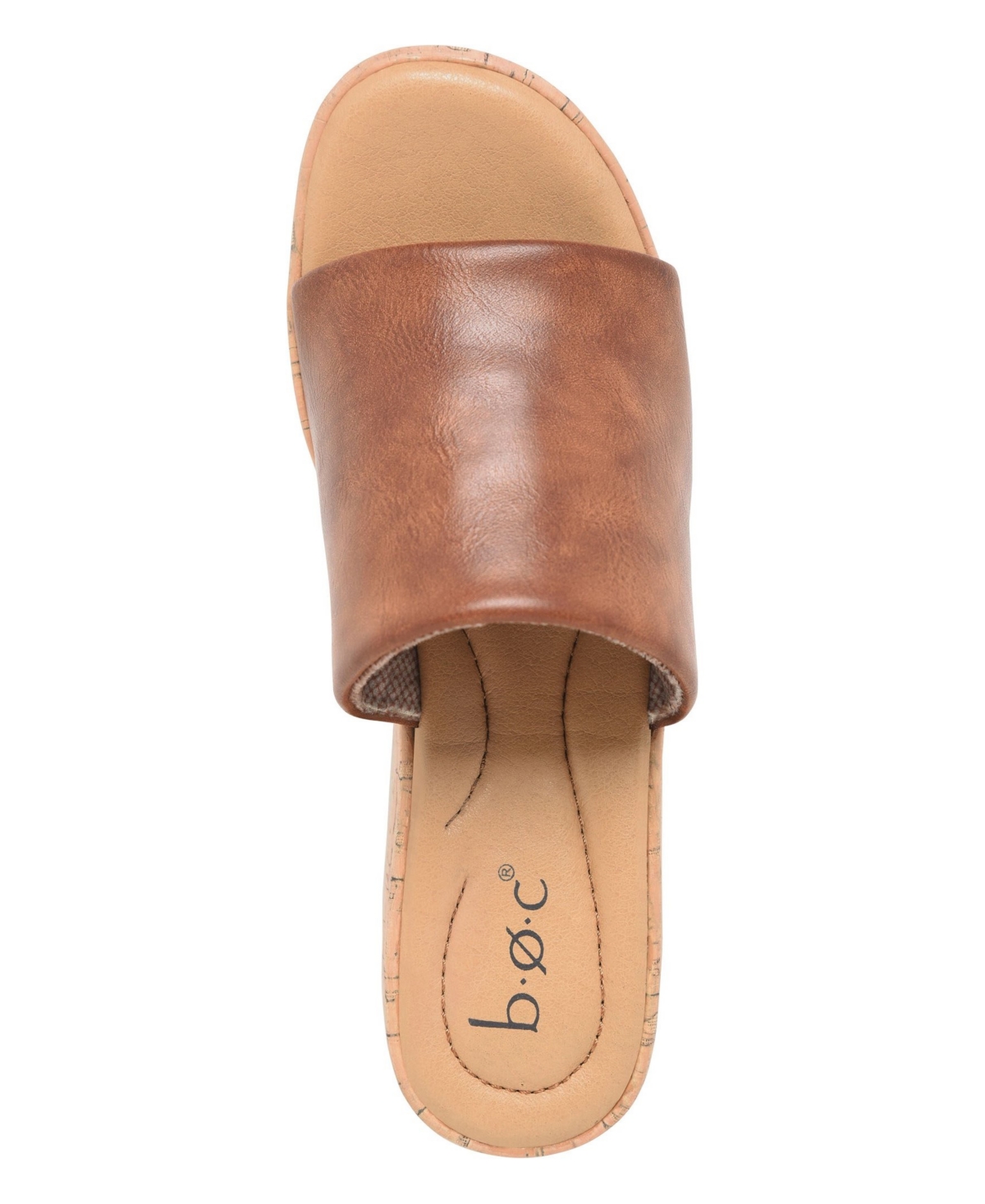 B.o.c. Women's  Savia Slip-on Sandals In Dark Tan Cognac