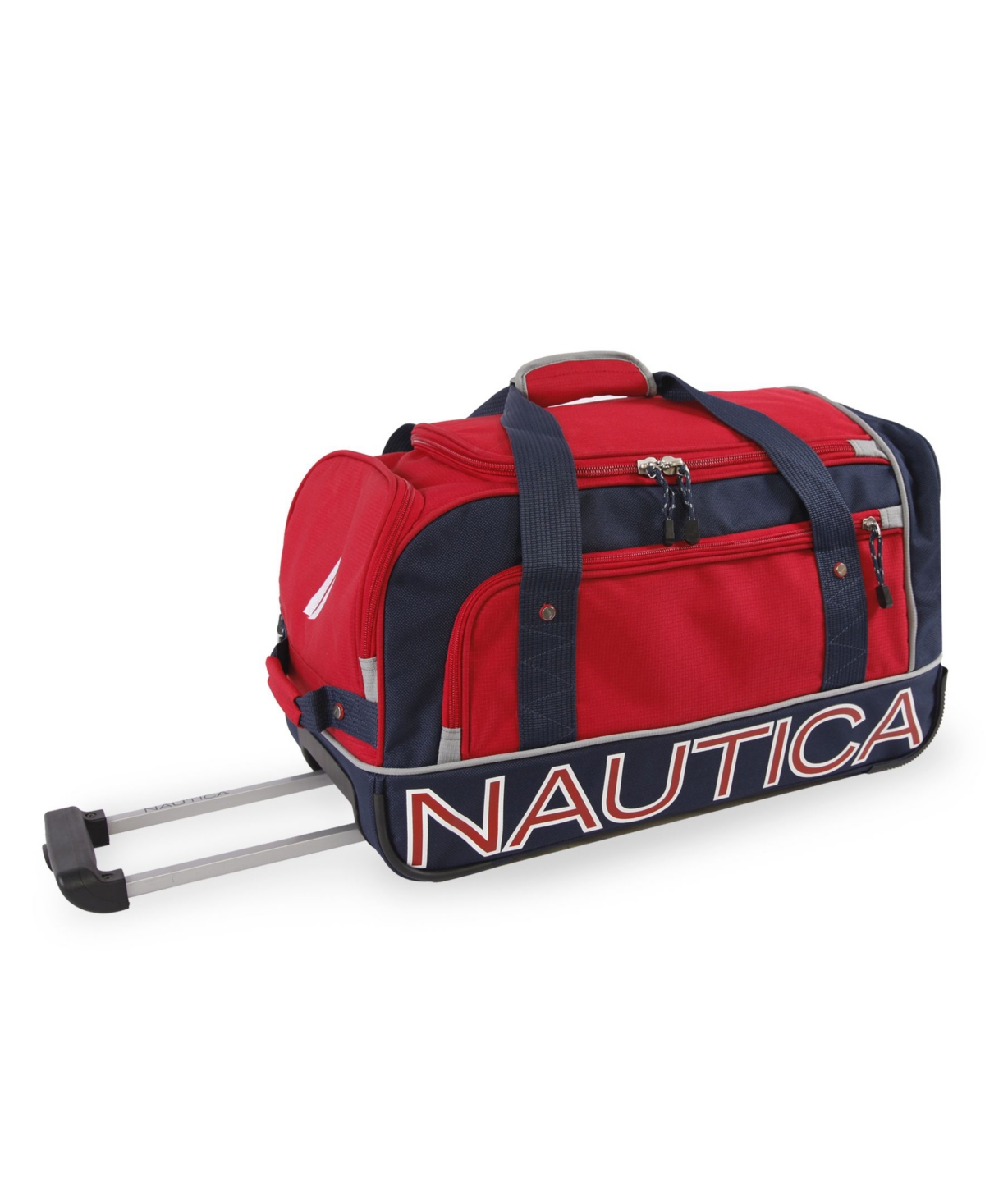 Nautica Submariner 22" Rolling Duffel In Red,navy