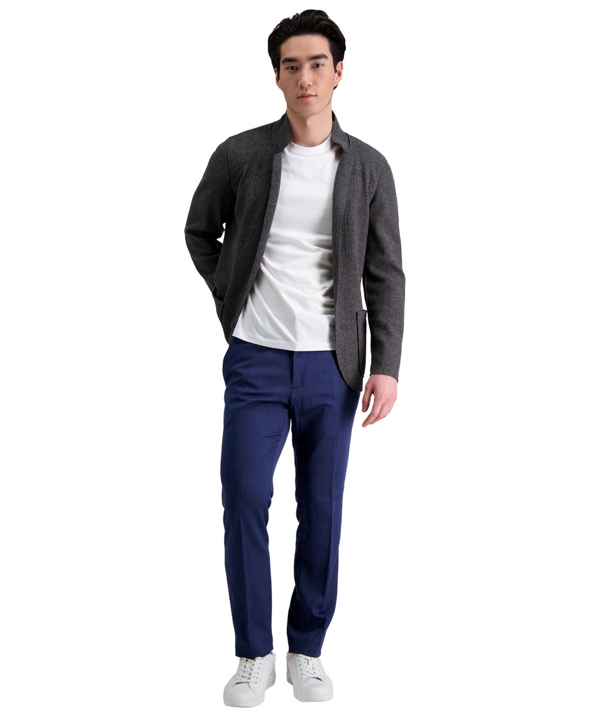 Men's Slim-Fit Stretch Dress Pants - Oatmeal