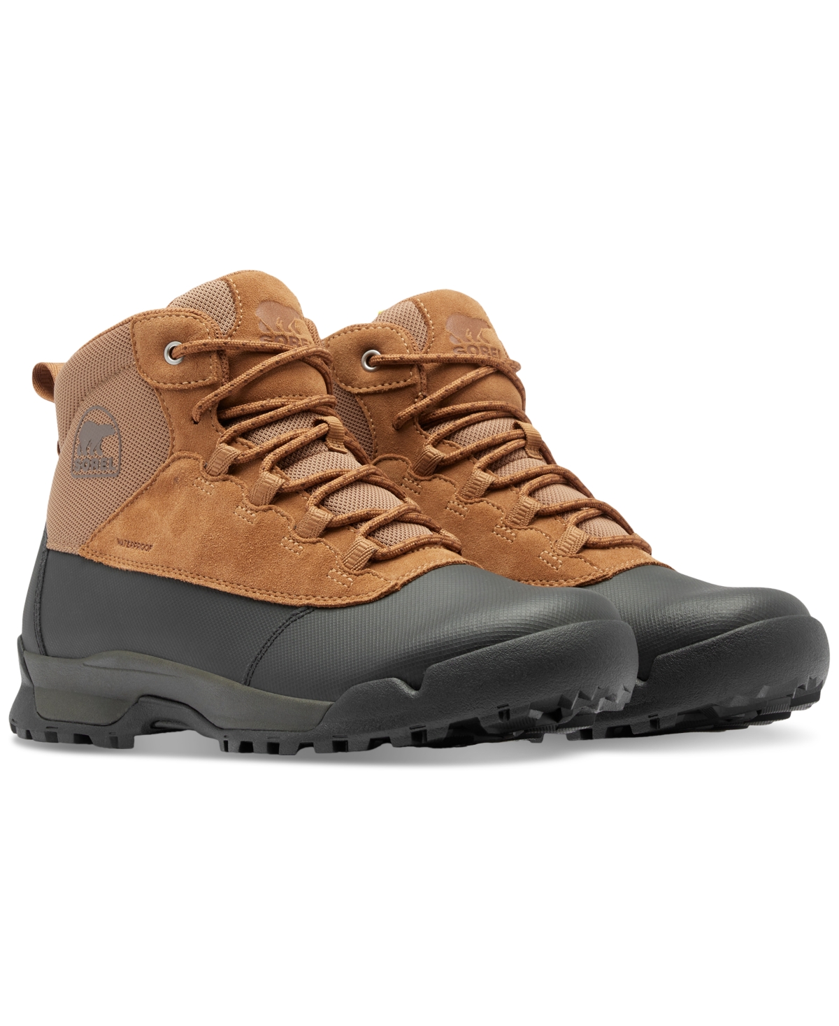 SOREL MEN'S BUXTON LITE LACE PLUS WATERPROOF BOOTS 