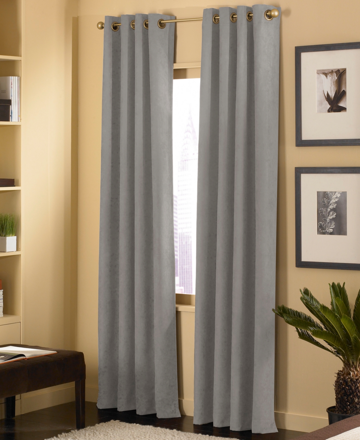 Closeout! Chf Cameron Faux-Suede 50" x 63" Panel - Sand