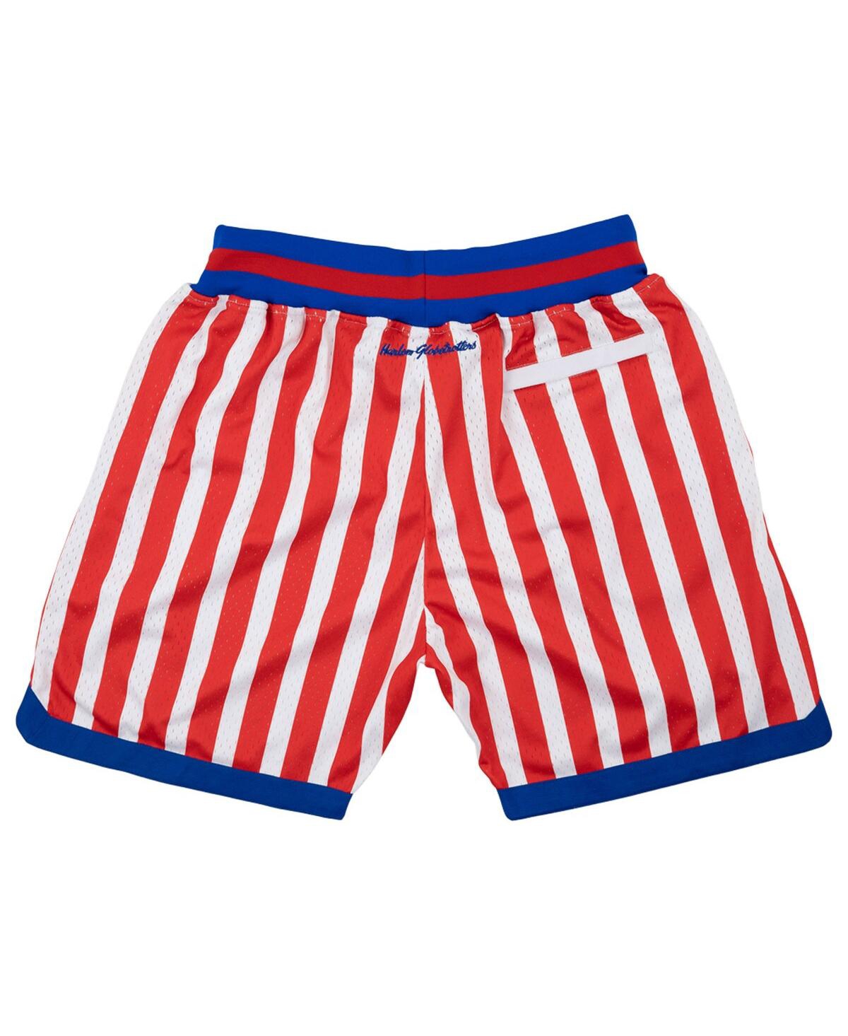 RINGS & CRWNS MEN'S RINGS & CRWNS RED, WHITE HARLEM GLOBETROTTERS TRIPLE DOUBLE SHORTS 