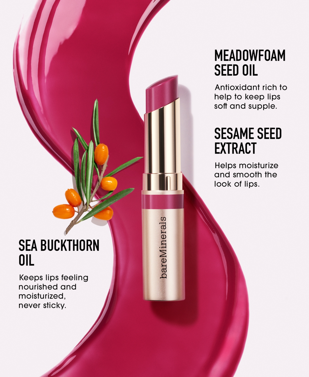 Bareminerals Dewy Lip Gloss-balm, 0.1 Oz. In Strength