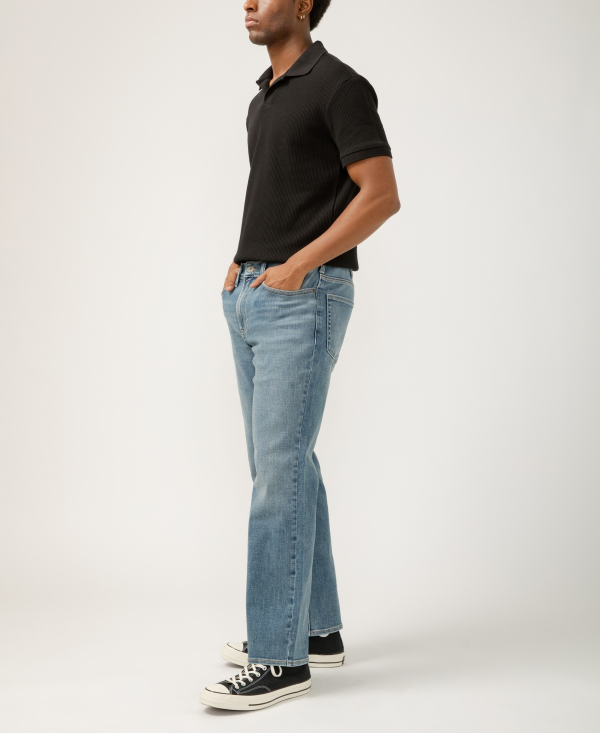 SILVER JEANS CO. GORDIE RELAXED FIT STRAIGHT LEG JEANS 