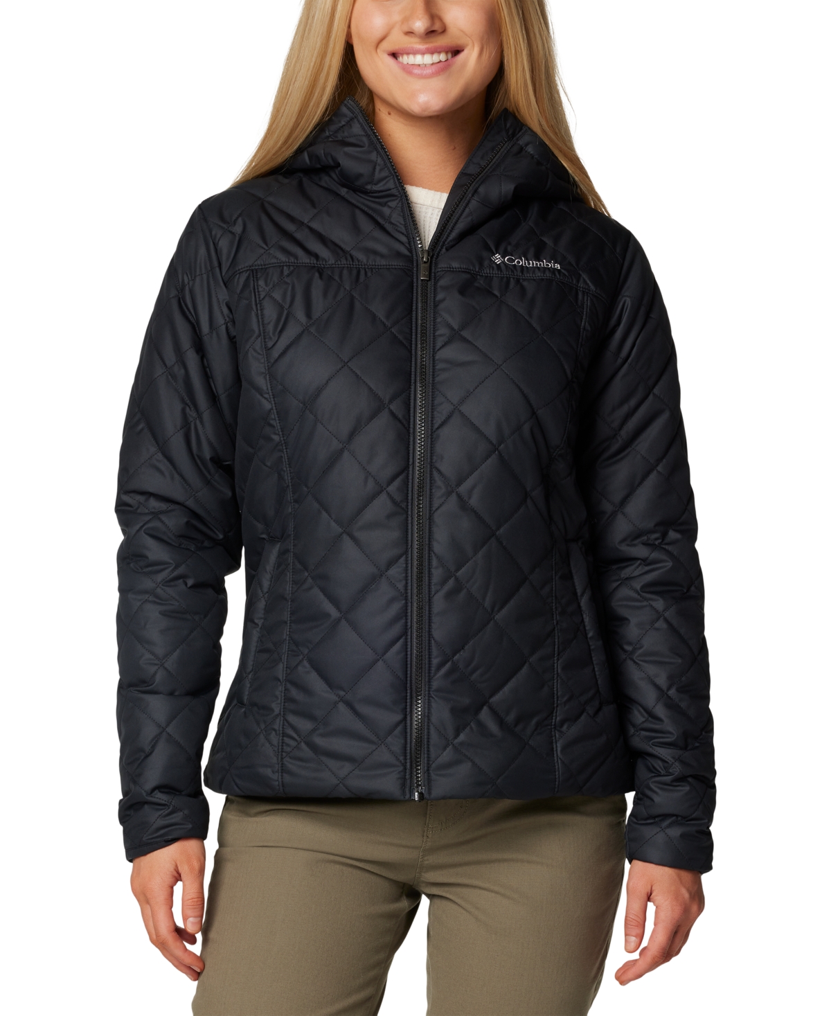 Women's Copper Crest Ii Quilted Hooded Jacket - Black