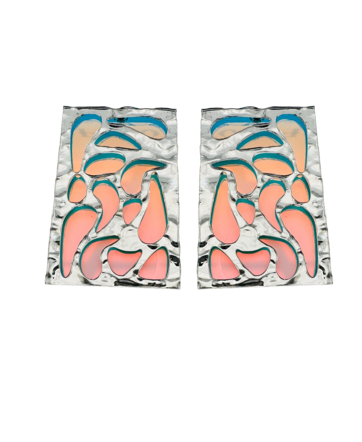 Geometric Cutout Studs - Iridescent
