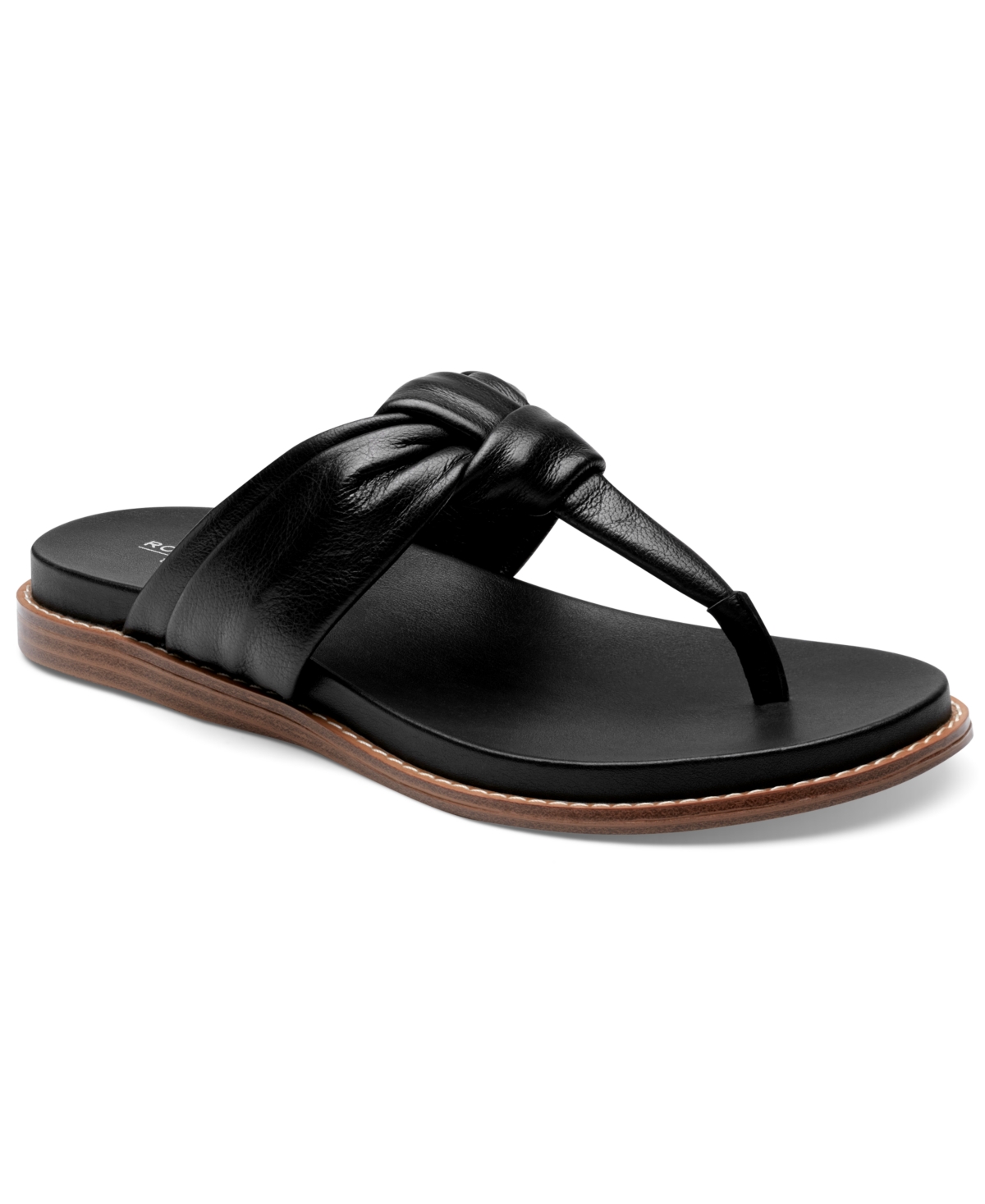 Rockport Women's Osarra Open Toe Thong Casual Flat Sandals