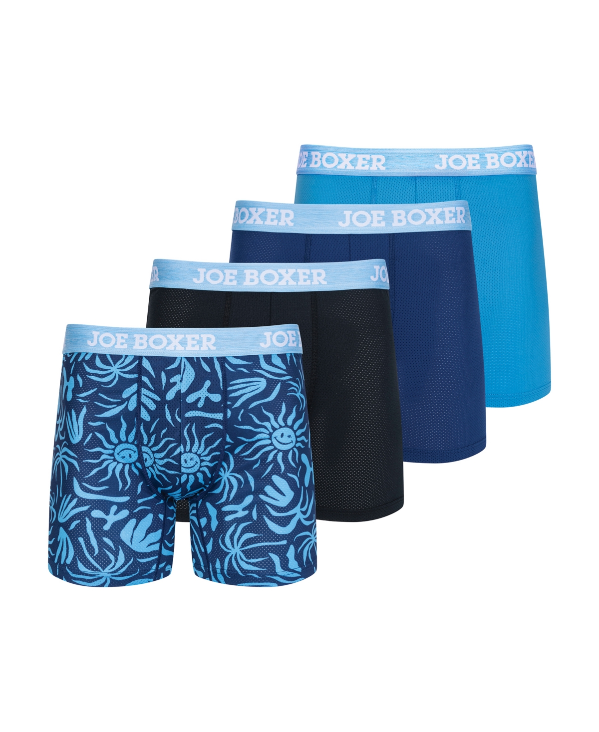 Men's 4-Pack Micro Mesh Boxer Brief - Blueprint