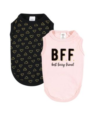 Dog Pet Dog Cats Cotton T Shirts 2pk Bff Hearts X Large