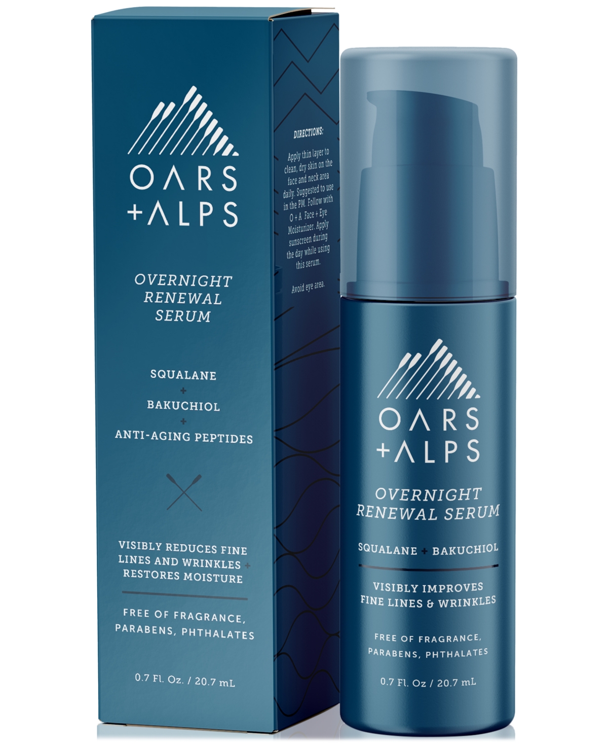 Oars + Alps Overnight Renewal Serum, 0.7 Oz.