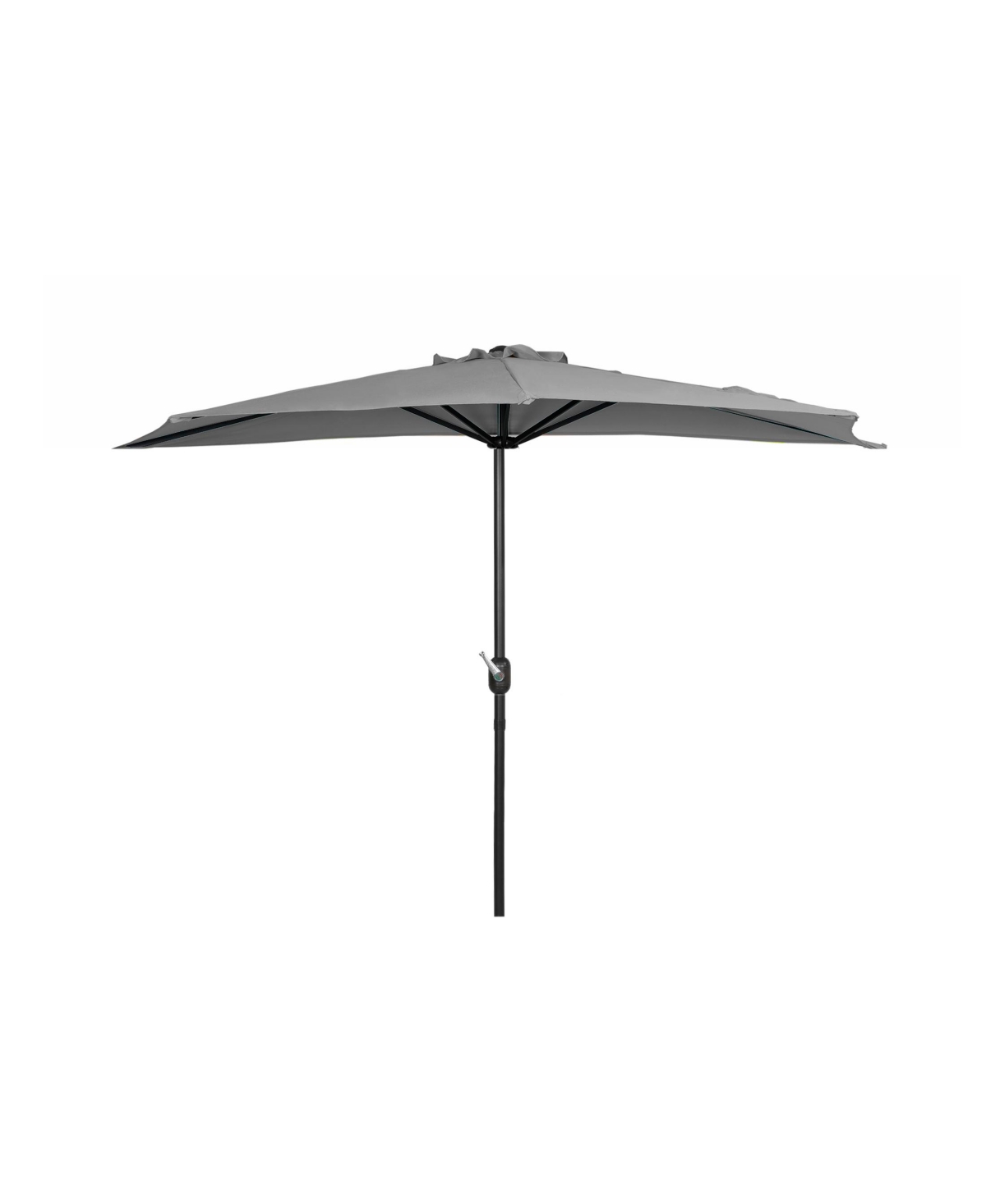 9 Ft Outdoor Patio Half Market Umbrella with Crank - Royal blue