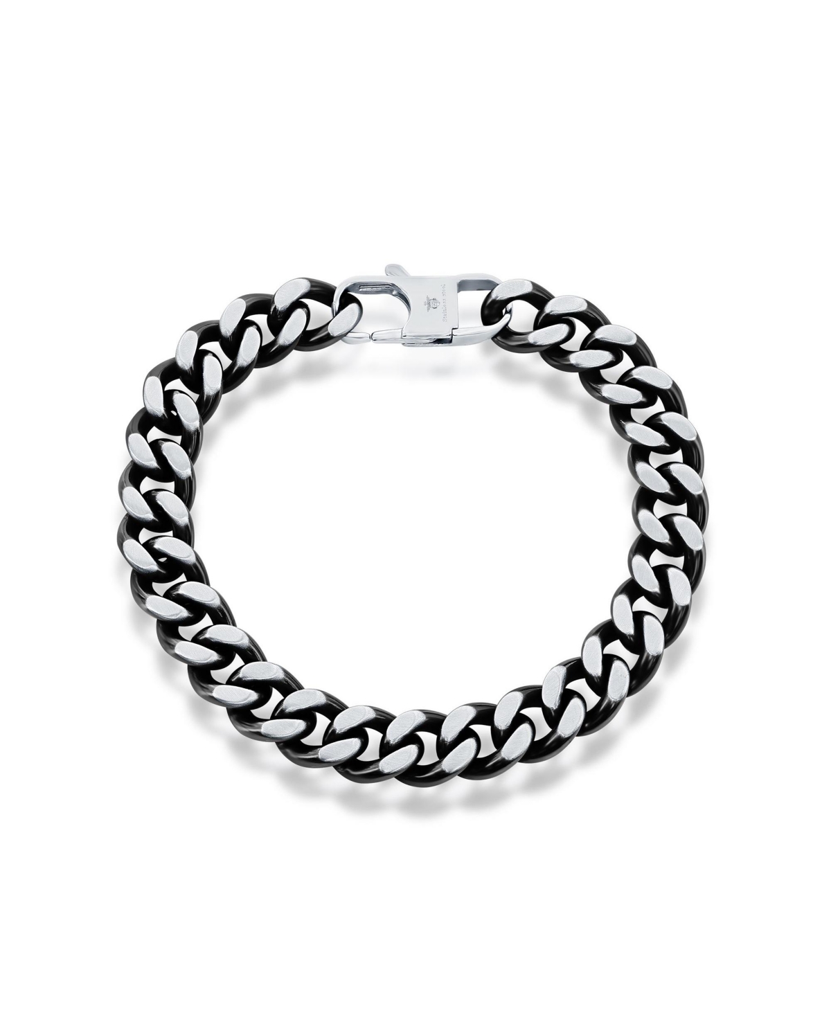 Stainless Steel 10.5mm Cuban Chain Bracelet - Blue