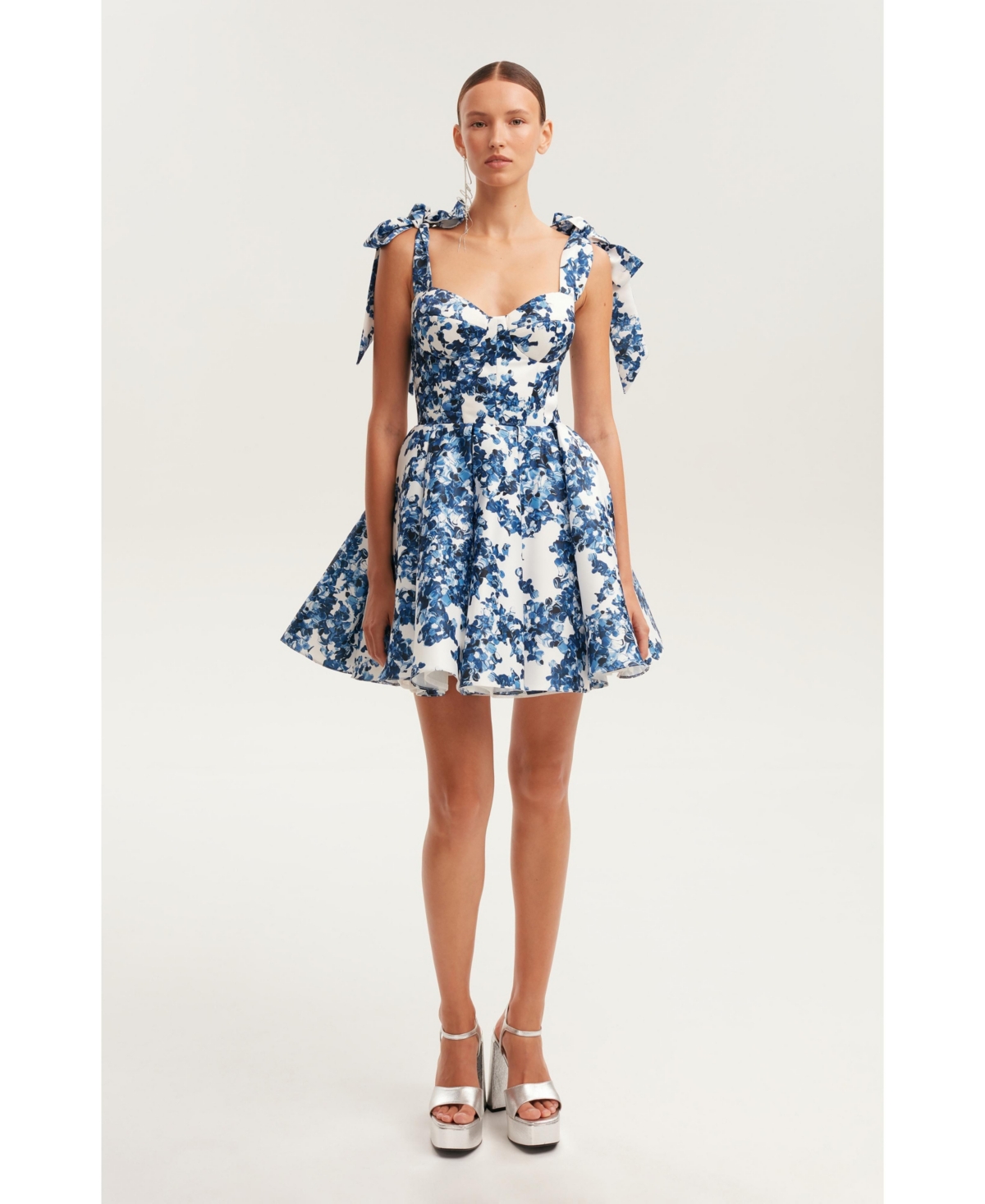 Women's Marvelous Mini Dress On Straps - Peony