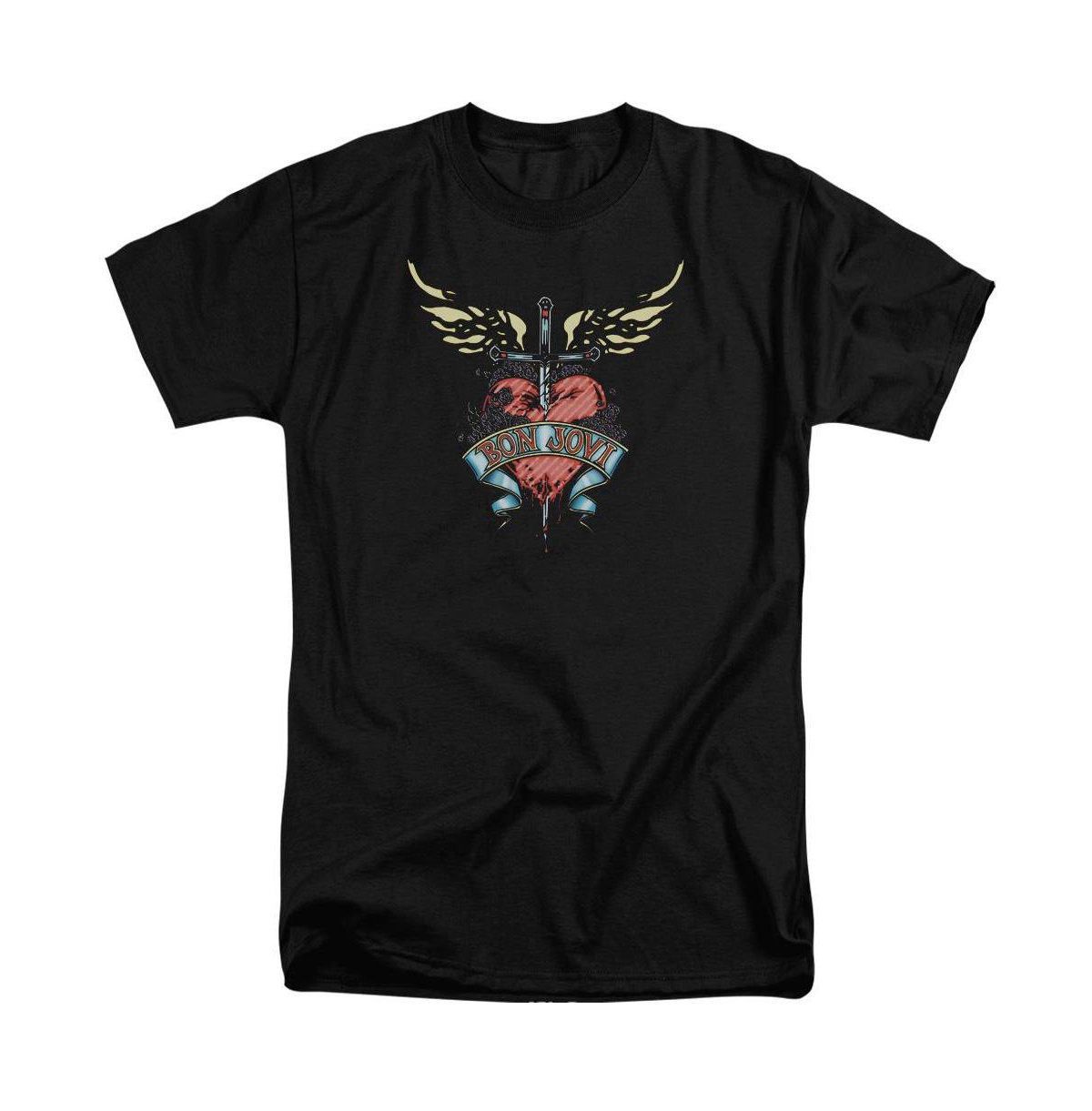 Mens Daggered Short Sleeve Adult Tall Tee / T-Shirt - Black