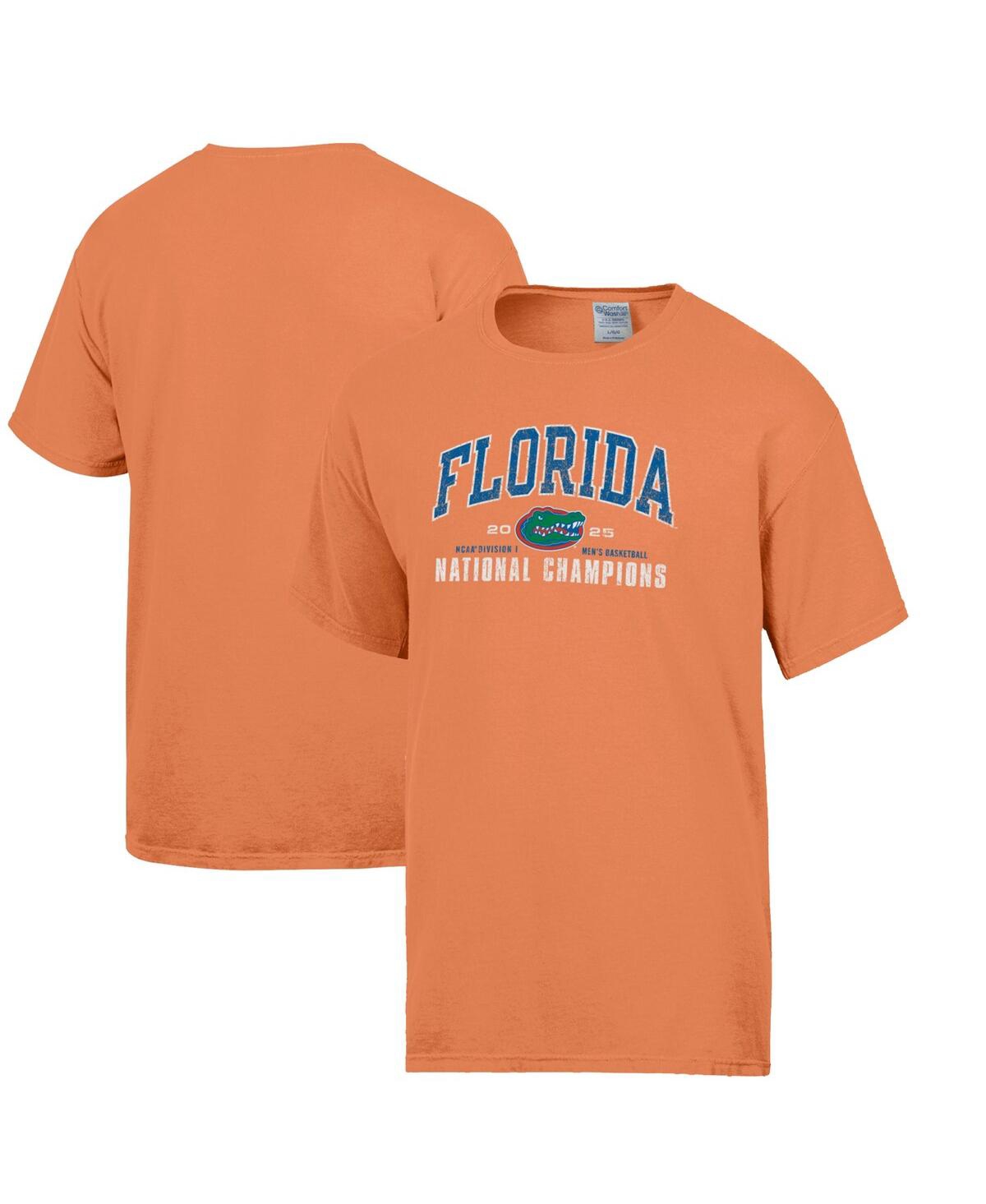 Men's Orange Florida Gators 2025 Ncaa Men's Basketball National Champions T-Shirt - Orange
