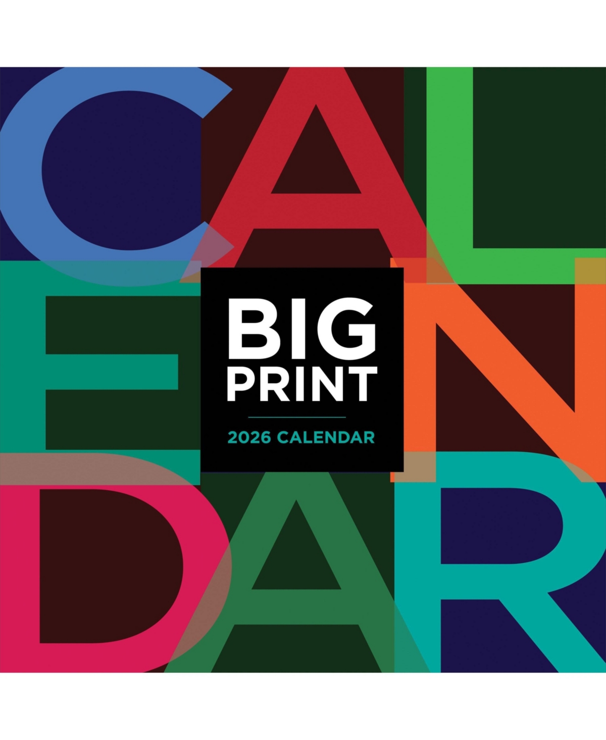 2026 Big Print Wall Calendar - Multicolor