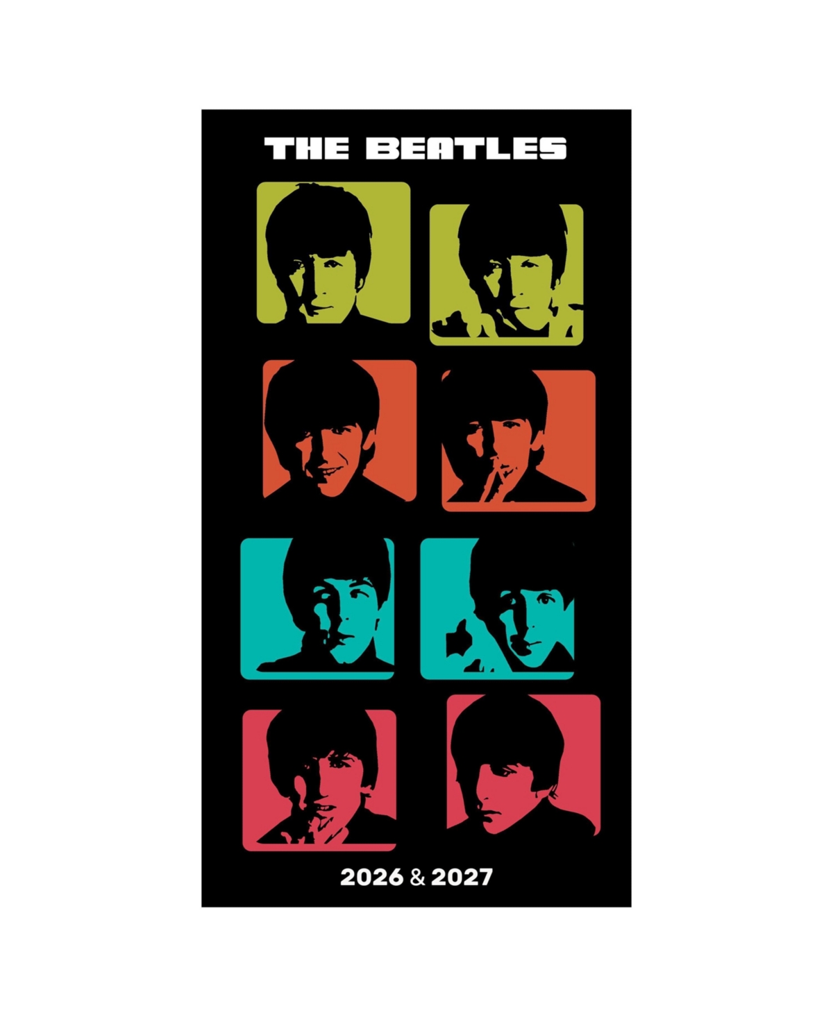 2026-2027 Beatles Small Monthly Pocket Planner - Multicolor