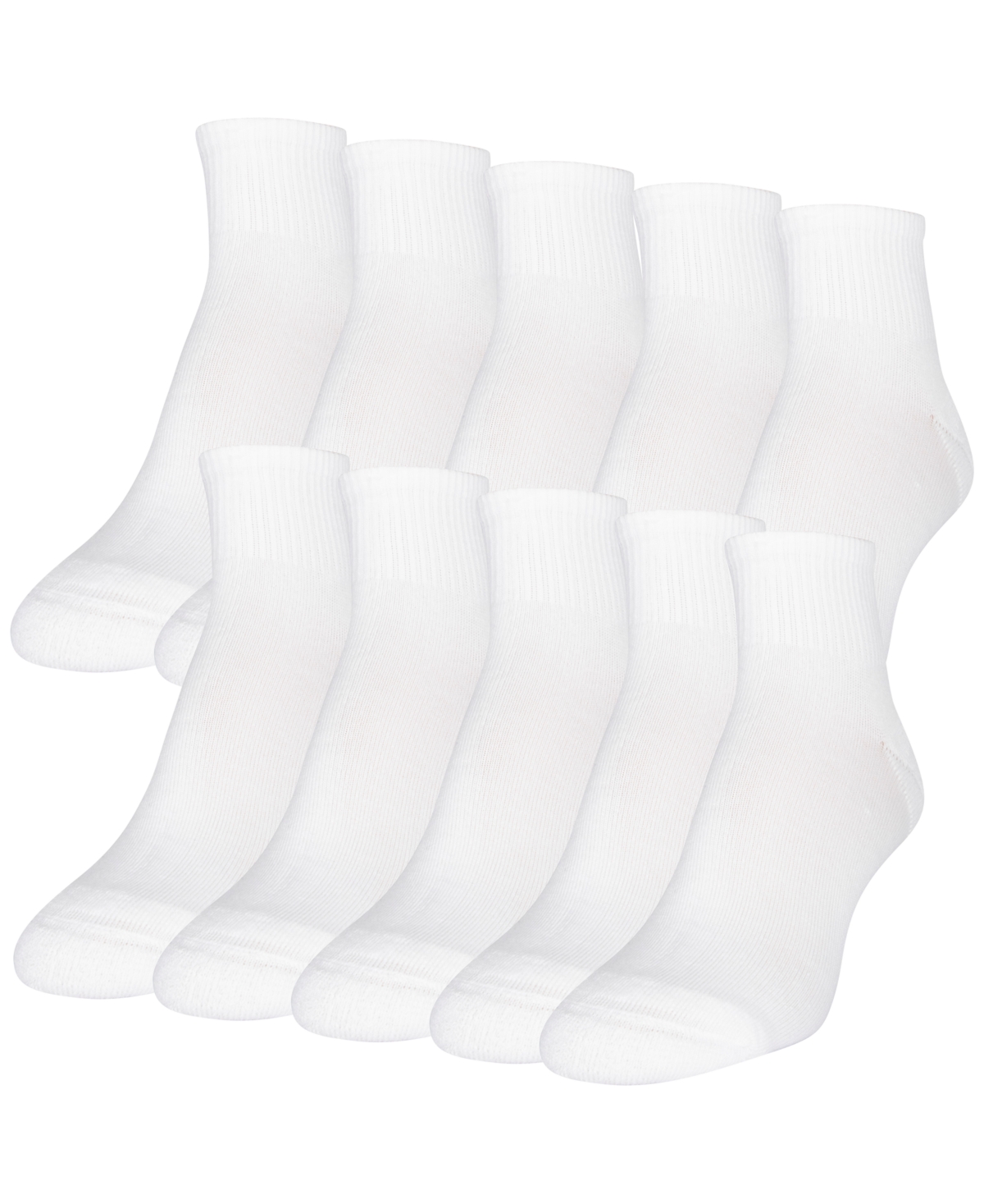 Women's 10-Pack Casual Cushion Heel And Toe Ankle Socks - Assorted