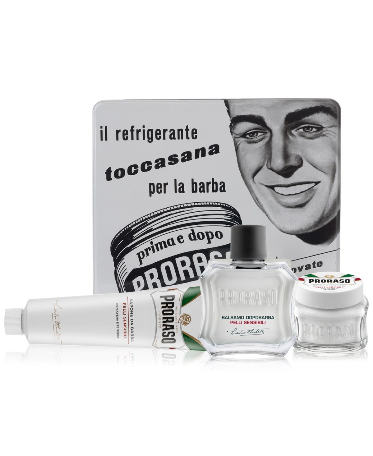 Proraso 4-pc. Vintage Toccasana Tin Gift Set - Sensitive Skin Formula In No Color