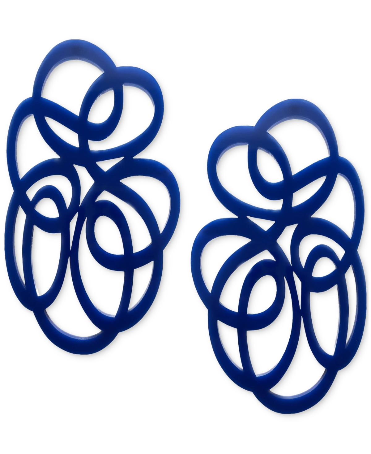 Tatiana Swirl Drop Earrings - Green