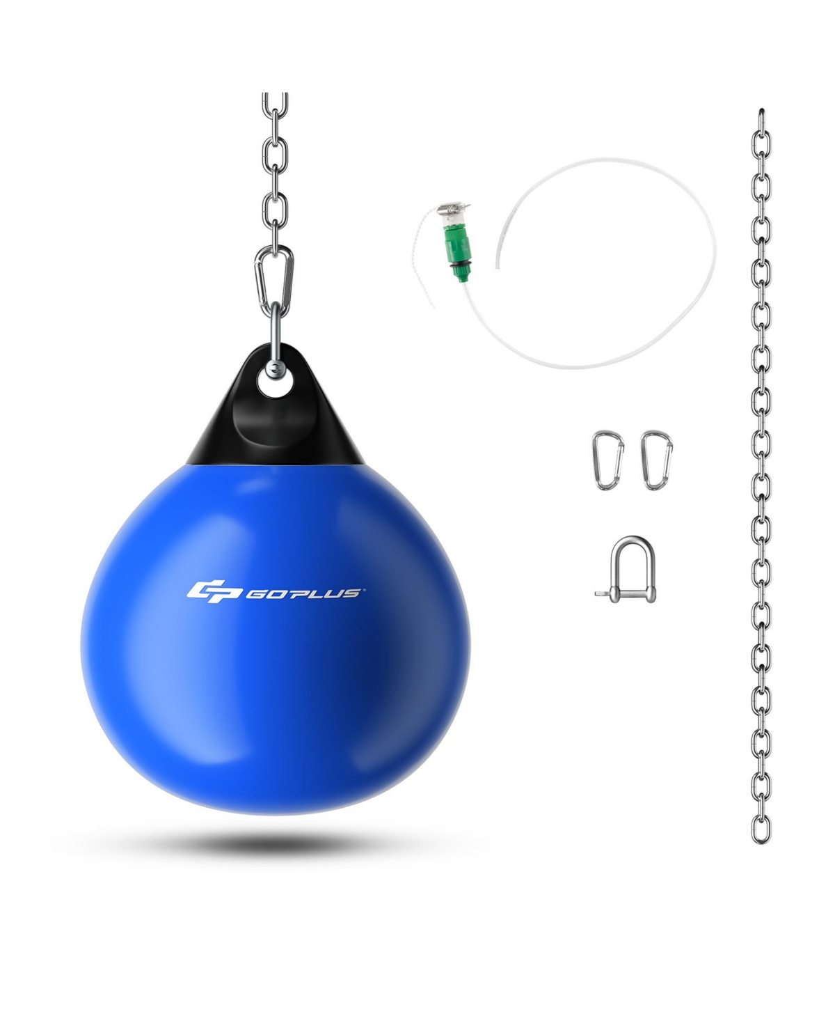21 Inch Water Punching Bag with Adjustable Metal Chain-Blue - Blue