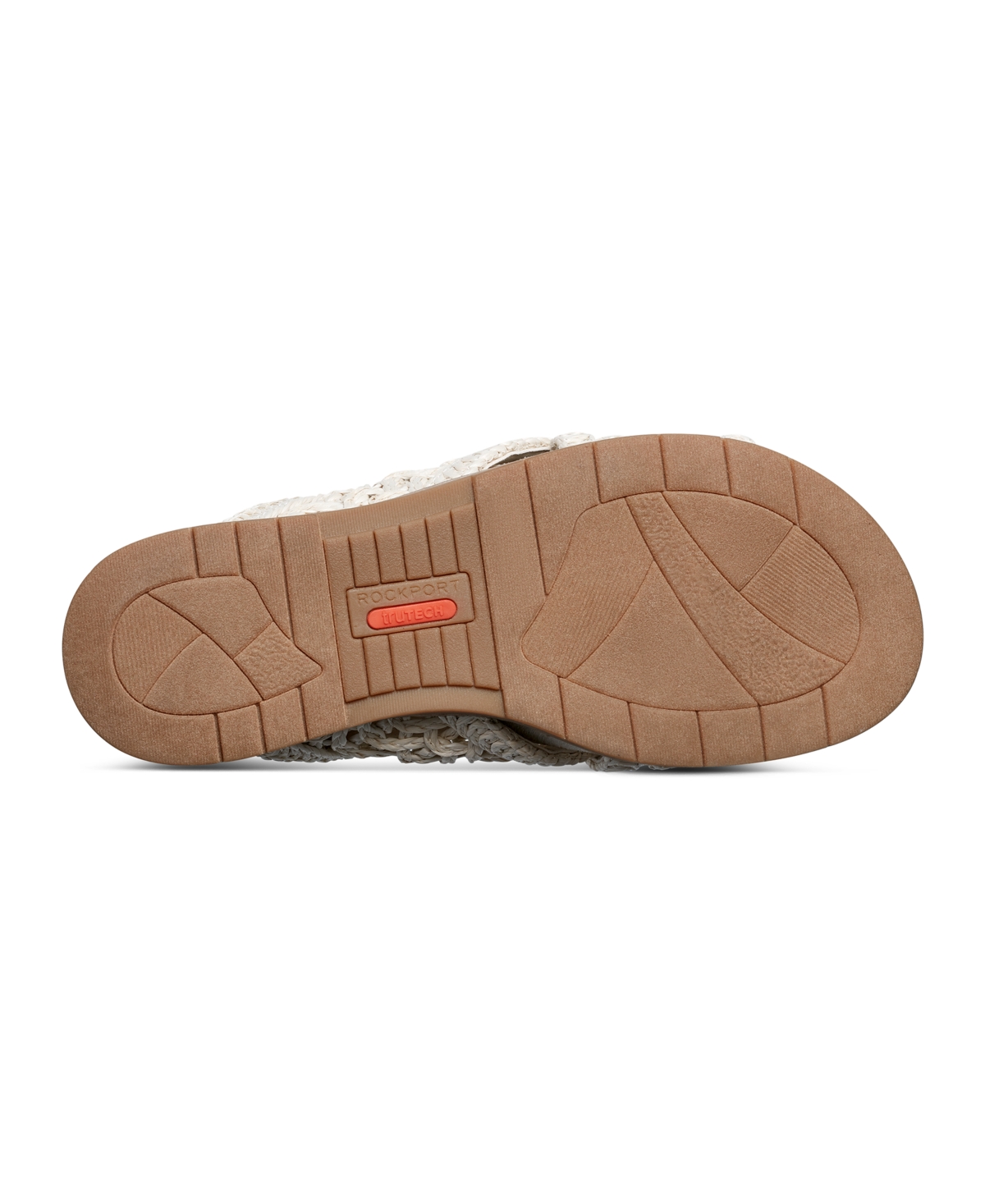 Rockport Zora Woven Strap Slide Sandal In Ivory