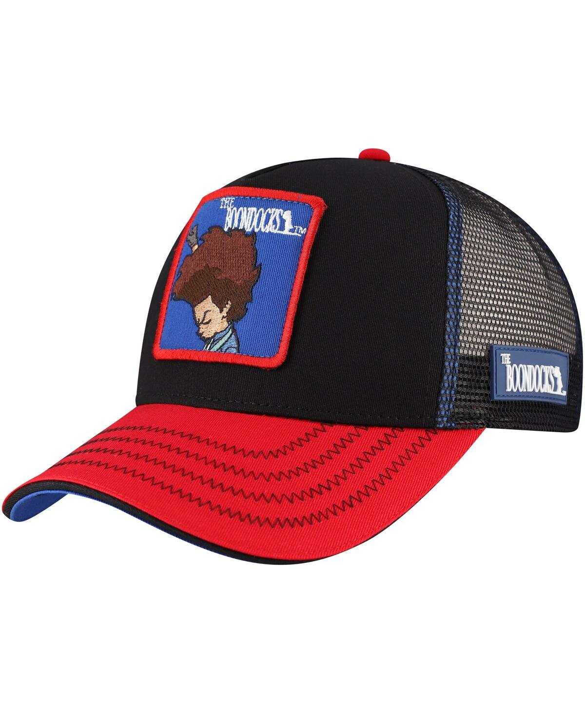 Men's Black The Boondocks Huey Trucker Adjustable Hat - Black