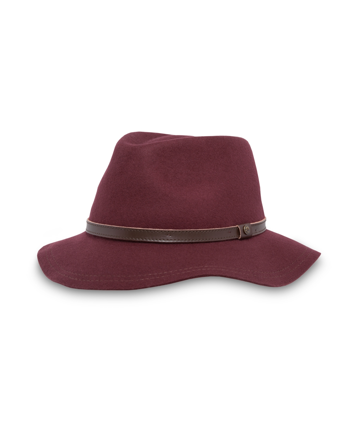 Wool Felt Tessa Hat - Burgundy