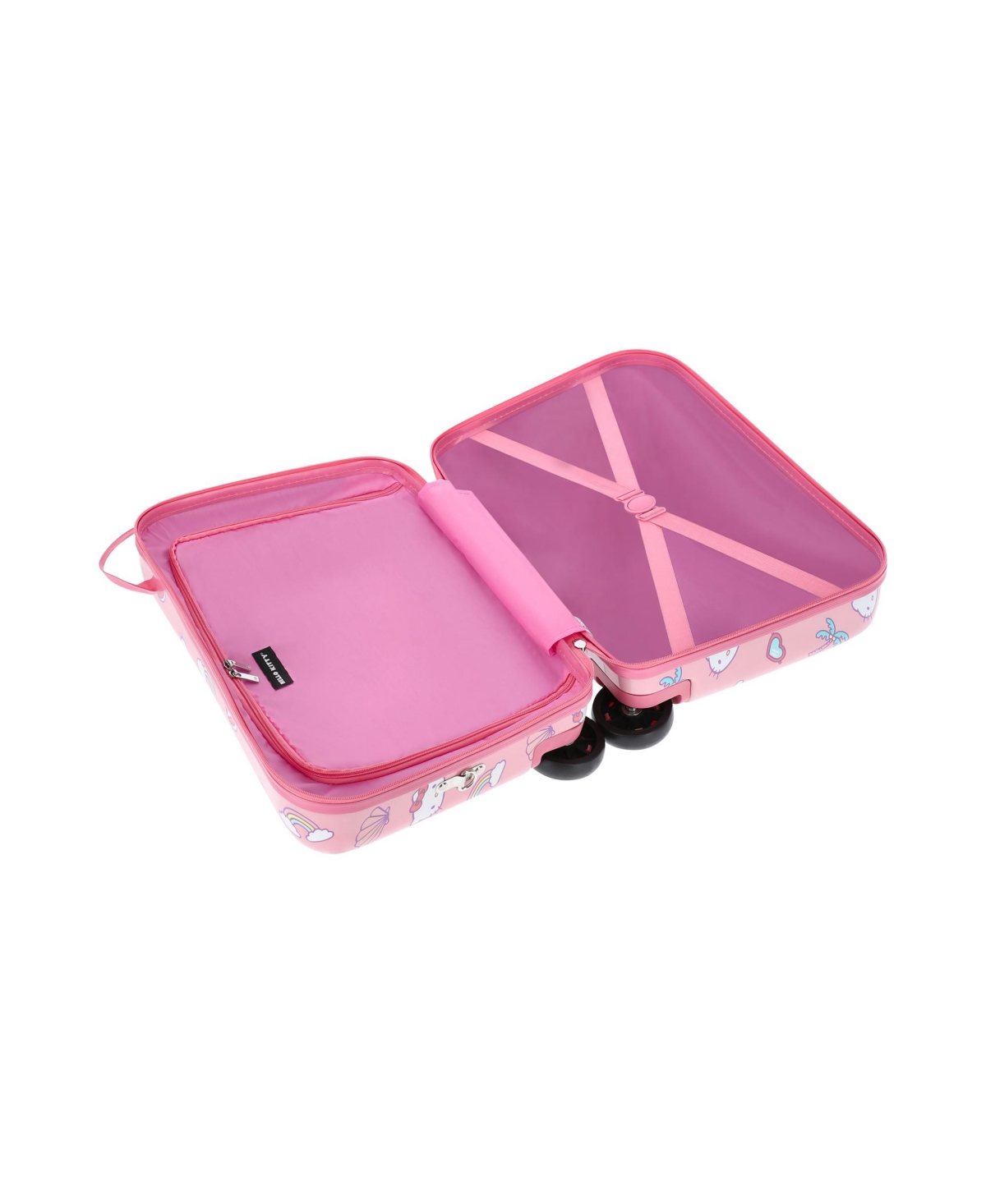 Ful Hello Kitty  Ride-on Luggage Summer Time Kids 14.5" Luggage In Pink