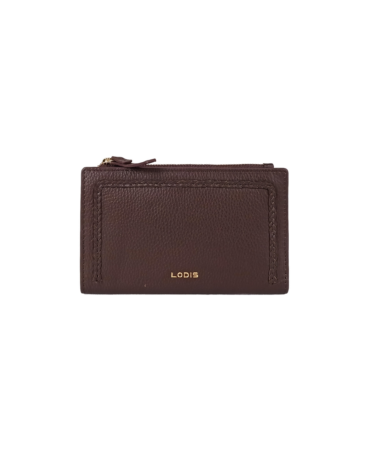 Rope Me in North or South French Leather Purse - Deep Raisin