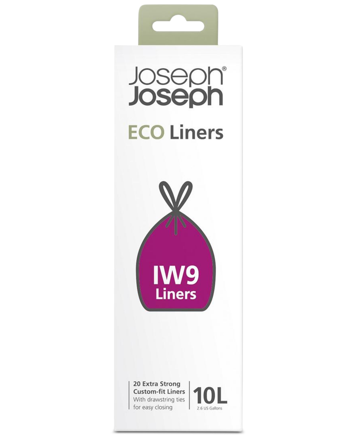 Iw9 10L Garbage Can Liners ,20 Pack - Grey