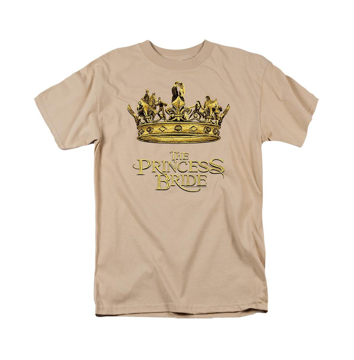 Mens Crown Short Sleeve Adult Tee / T-Shirt - Open brown