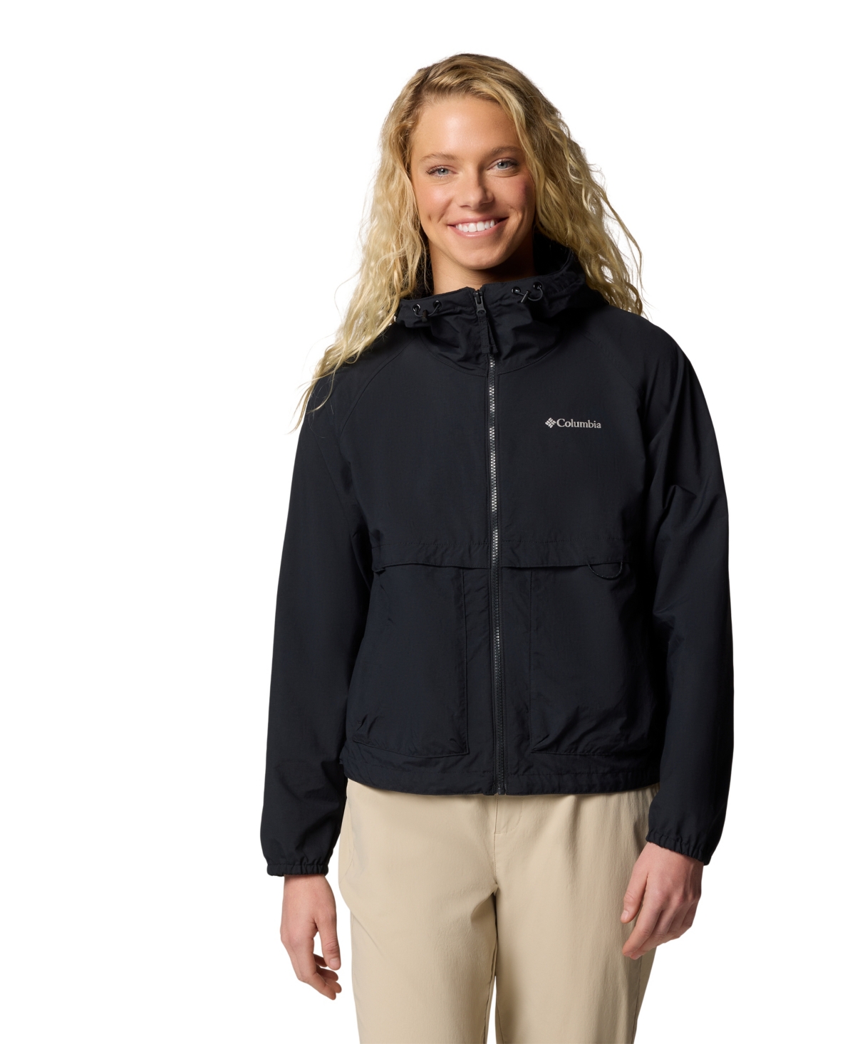 Women's Spire Valley Windbreaker Jacket - Black