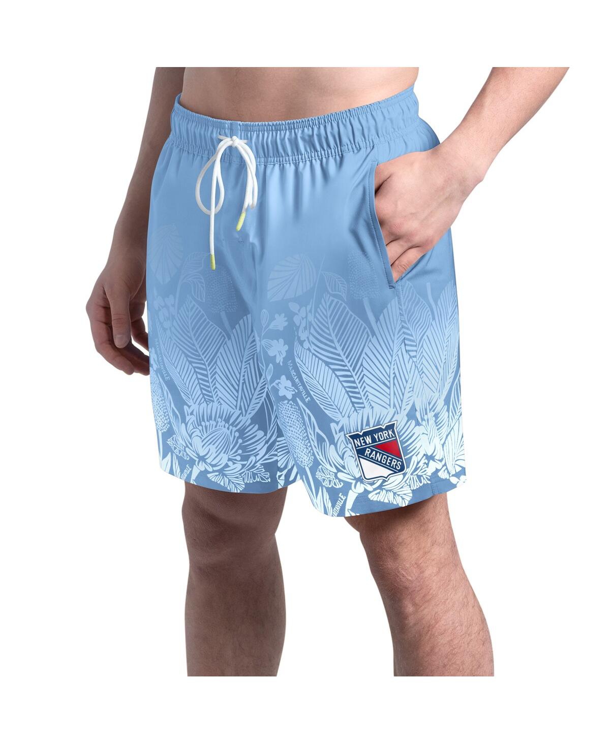 Men's Blue New York Rangers Lagoon Fiesta Swim Shorts - Blue