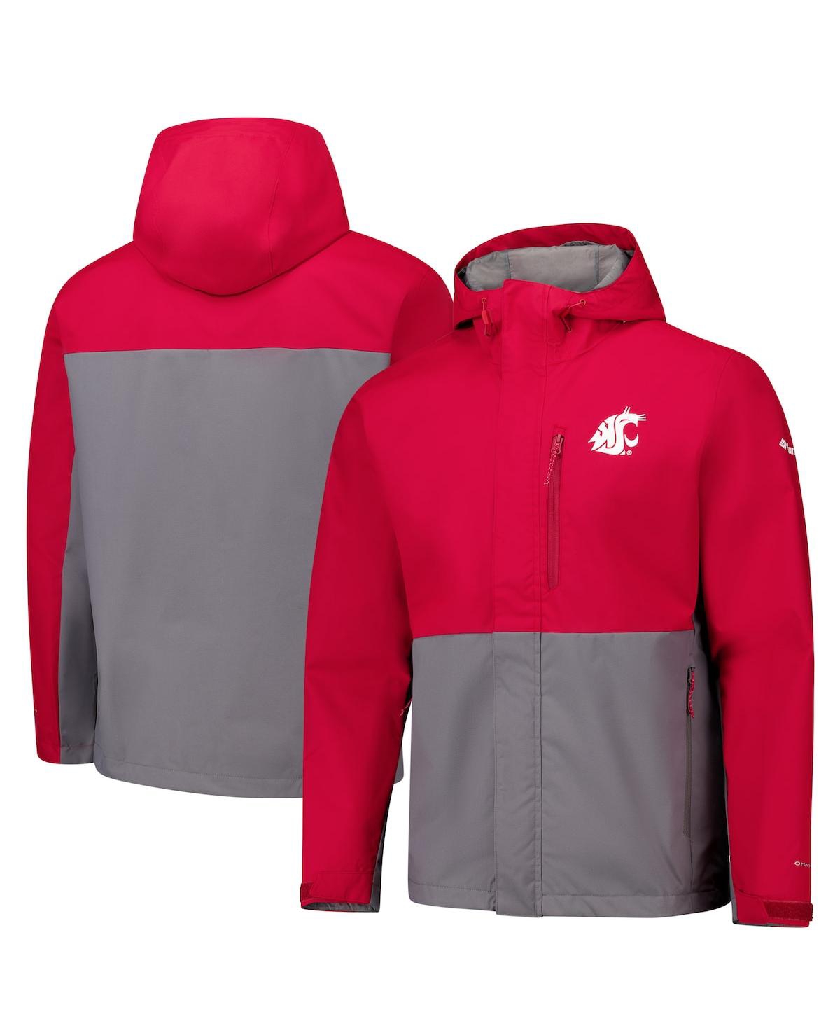 Men's Crimson Washington State Cougars Field Bound Omni-Tech Full-Zip Jacket - Crimson