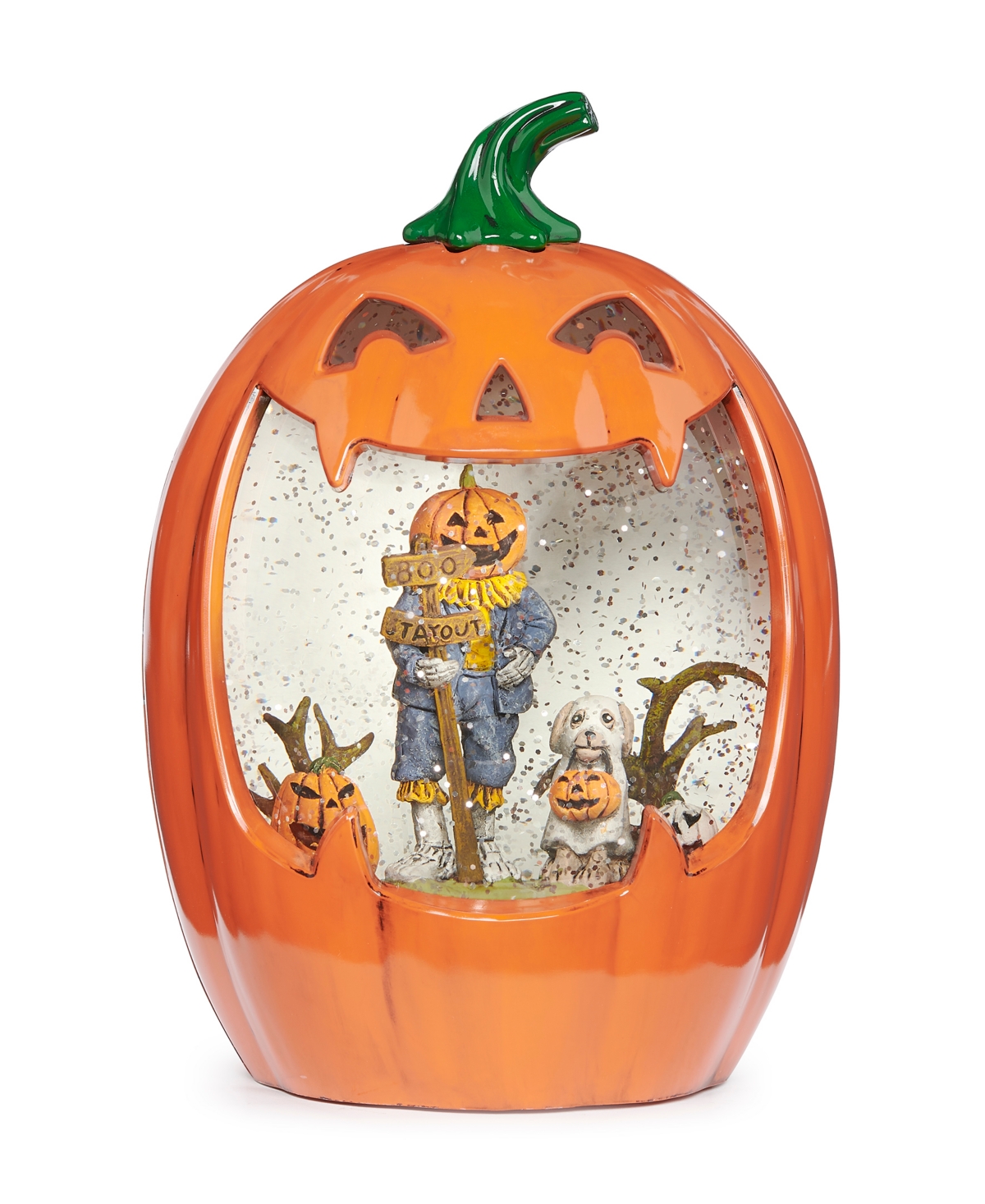 Lighted Swirl Jack-o- Lantern - Multi Color