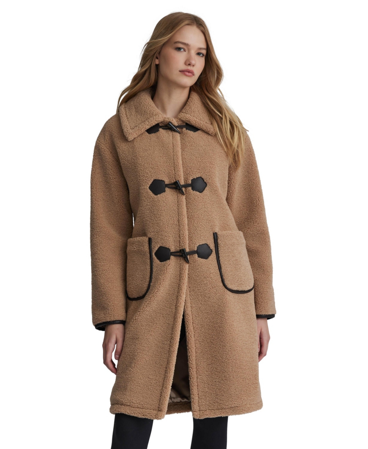 Women's Berber Toggle Coat - Camel