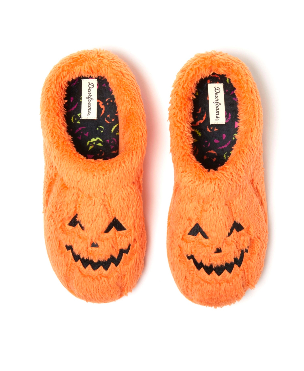 Men's Unisex Jack-o-Lantern Halloween Pumpkin Slipper - Mandarin